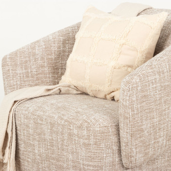 Helena Swivel Chair, Light Brown