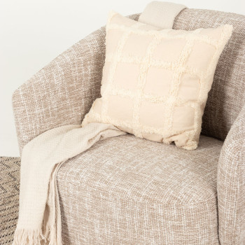 Helena Swivel Chair, Light Brown