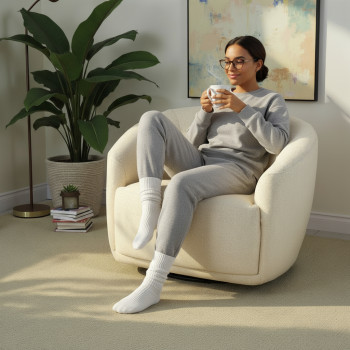 Janey Swivel Chair, Cream