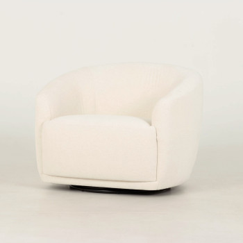 Janey Swivel Chair, Cream