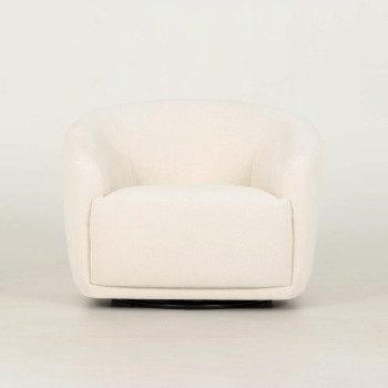 Janey Swivel Chair, Cream