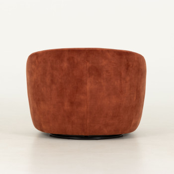 Janey Swivel Chair, Rust