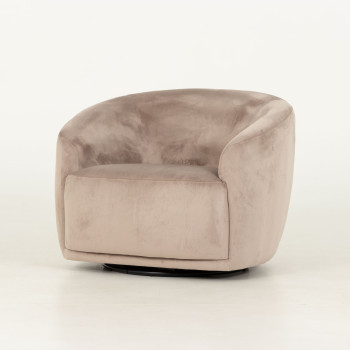 Janey Swivel Chair, Taupe