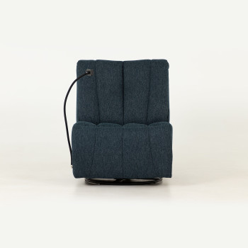 Hannah Swivel Recliner, Blue
