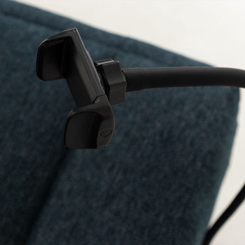 Hannah Swivel Recliner, Blue