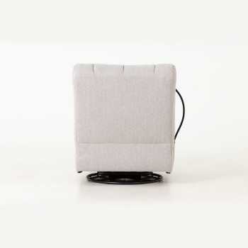 Hannah Swivel Recliner, Light Grey