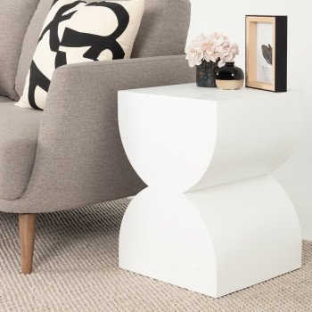 Adele Side Table, White