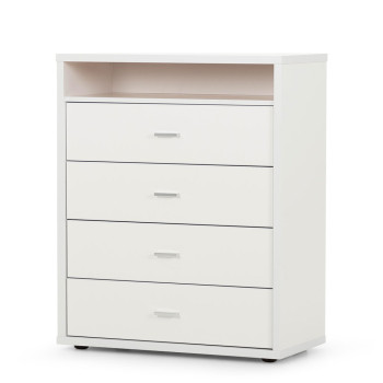 Alfie 4 Drawer Tallboy, White