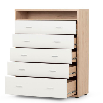 Alfie 5 Drawer Chest - W100