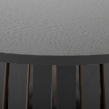 Ambrose Round Coffee Table KD, Black