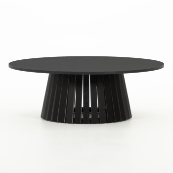 Ambrose Round Coffee Table KD, Black