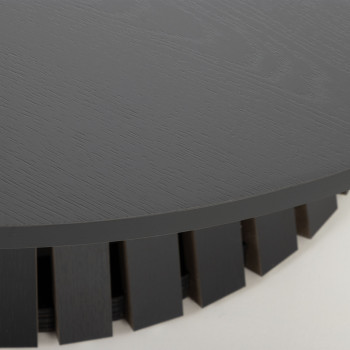 Ambrose Round Coffee Table KD, Black
