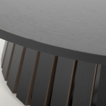 Ambrose Round Coffee Table KD, Black