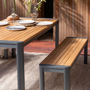 Antigua Outdoor 3 Piece Dining Set - W150, Charcoal