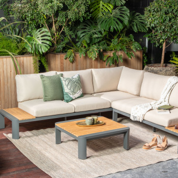 Antigua Outdoor Coffee Table - W80, Charcoal