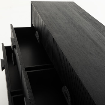 Anya 6 Drawer Lowboy, Black