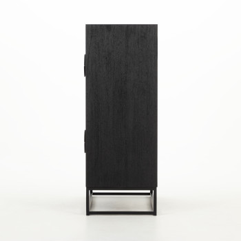 Anya 4 Drawer Tallboy, Black