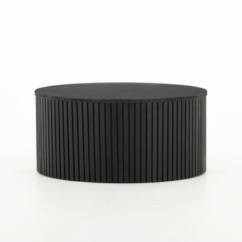 Anya Round Coffee Table, Black