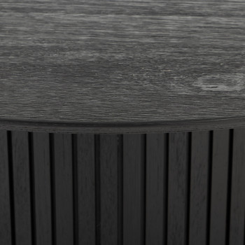 Anya Round Dining Table - W120, Black