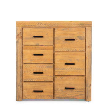 Sutton 7 Drawer Tallboy, Light