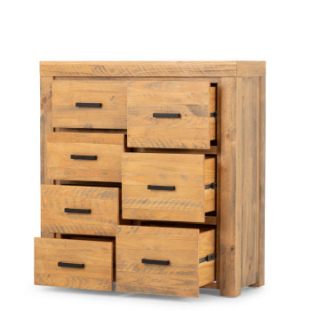 Sutton 7 Drawer Tallboy, Light