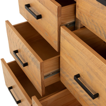 Sutton 7 Drawer Tallboy, Light