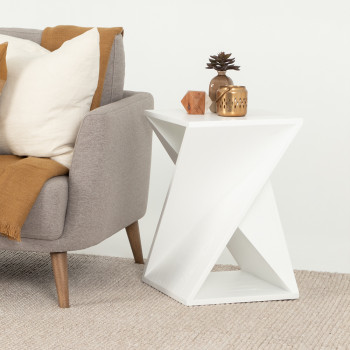 Asher Side Table, White