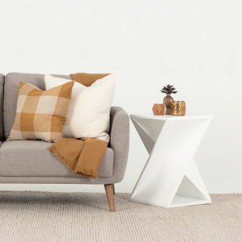 Asher Side Table, White