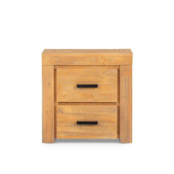 Sutton 2 Drawer Bedside, Light