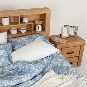 Sutton 2 Drawer Bedside, Light