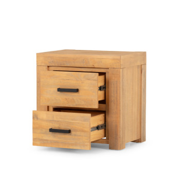 Sutton 2 Drawer Bedside, Light