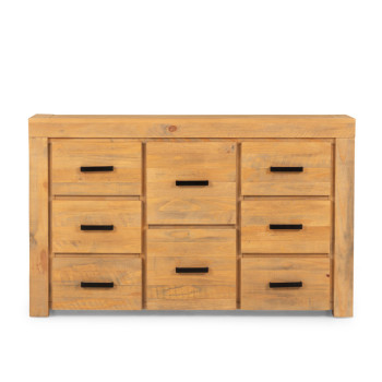 Sutton 8 Drawer Lowboy, Light