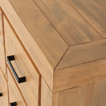 Sutton 8 Drawer Lowboy, Light