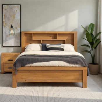 Sutton Queen Bed Frame, Light