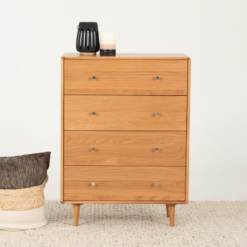 Nordic 4 Drawer Tallboy