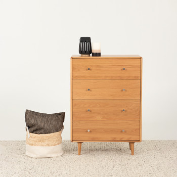 Nordic 4 Drawer Tallboy