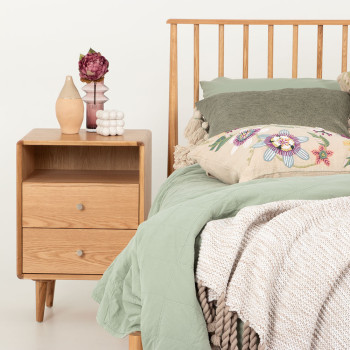 Nordic 2 Drawer Bedside