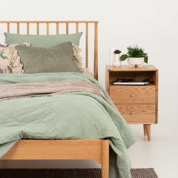 Nordic 2 Drawer Bedside