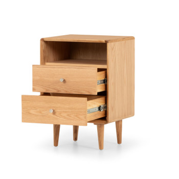 Nordic 2 Drawer Bedside