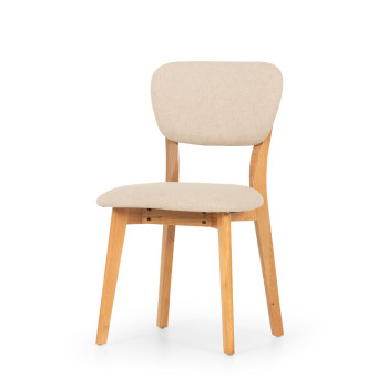 Nordic Dining Chair with Fabric Seat