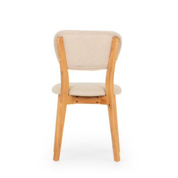 Nordic Dining Chair with Fabric Seat