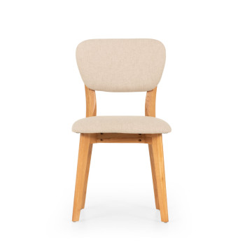 Nordic Dining Chair with Fabric Seat