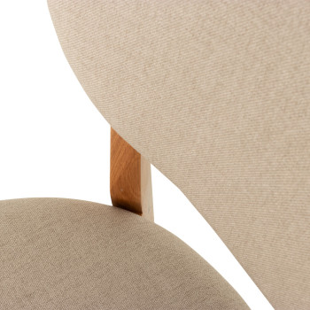 Nordic Dining Chair with Fabric Seat