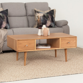 Nordic Coffee Table With Drawers