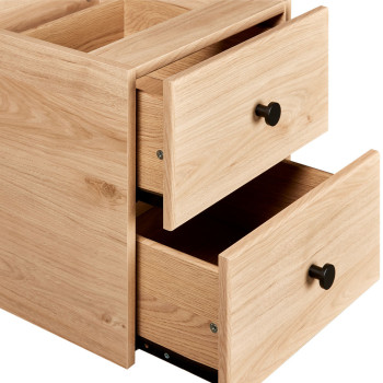 Cubx 2 Draw Box Insert, Oak