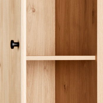 Cubx 1 Door Cupboard High, Oak