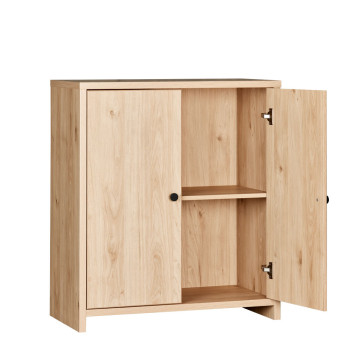 Cubx 2 Door Cupboard Low, Oak