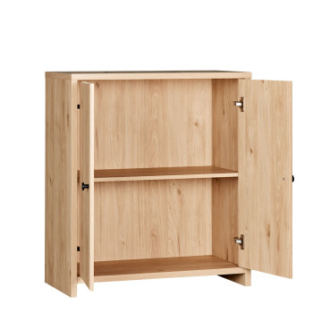 Cubx 2 Door Cupboard Low, Oak