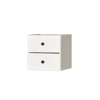 Cubx 2 Draw Box Insert, White