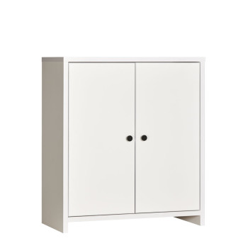 Cubx 2 Door Cupboard Low, White